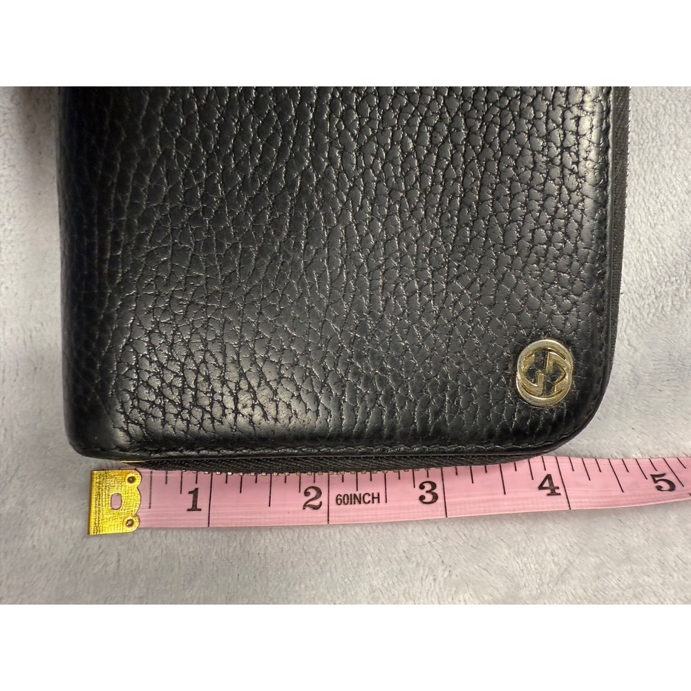 Gucci‎ Black Leather Interlocking G Zip Wallet - Picture 16 of 16